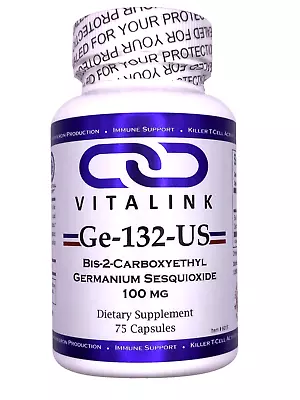 US Source Organic Germanium (Ge-132)  75 Capsules 100 Mg - VitaLink • $48.35