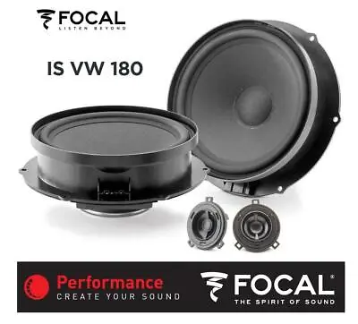 Focal Is VW 180 Speaker Combo System Compatible With VW Touareg 2 2010-2017 • $205.30