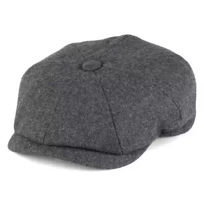 Christys Hats Melton Wool Newsboy Cap - Grey • £49.95