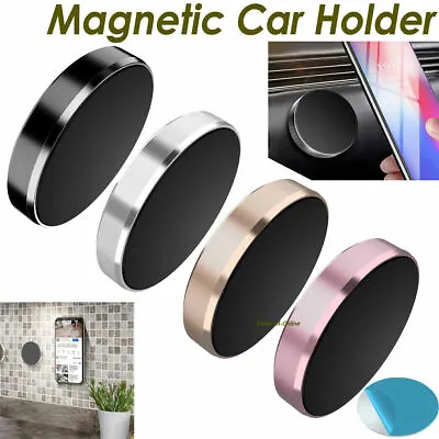 Universal Car Magnetic Mobile Phone Holder Dashboard Mount Stand Metal Plate • £2.89
