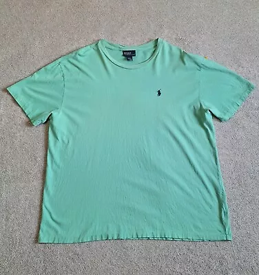 Polo Ralph Lauren T-Shirt Mens Size Large Relaxed Fit Green Short Sleeve Tee • $16.99