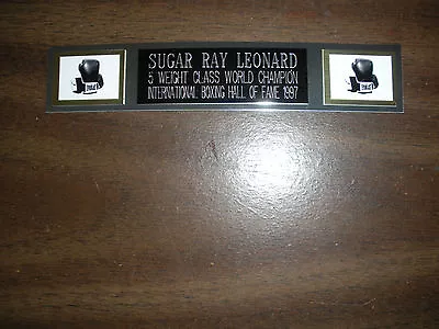 Sugar Ray Leonard (boxing) Nameplate For Signed Gloves/trunks/photo Display • $7.95