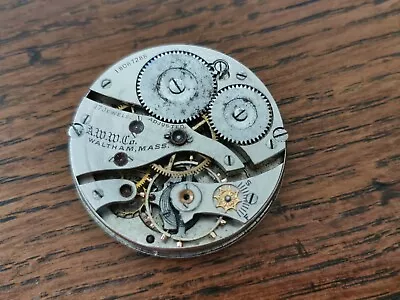 1910 Waltham Grade 630 Pocket Watch Movement For Restoration / Parts • £39.99