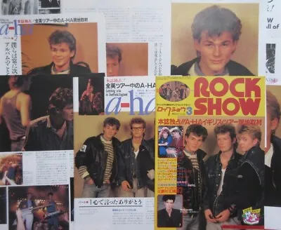 A-ha UK TOUR Morten Harket Paul Magne 1987 Clipping Japan Magazine RS 3M 15PAGE • $9.98