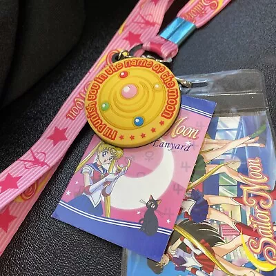 New Pink Sailor Moon Pink Serenity Lanyard ID Card Holder Charm Japanese Anime • $11.99