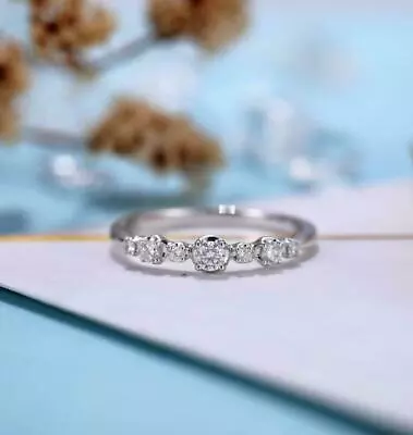 2.00Ct Round Cut Lab-Created Diamond Engagement Ring 14K White Gold Finish • $90.99