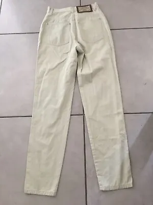 Ladies Cerruti 1881 Club  Skinny Straight Stone Beige Jeans Trousers Size 8GR 34 • £19.99