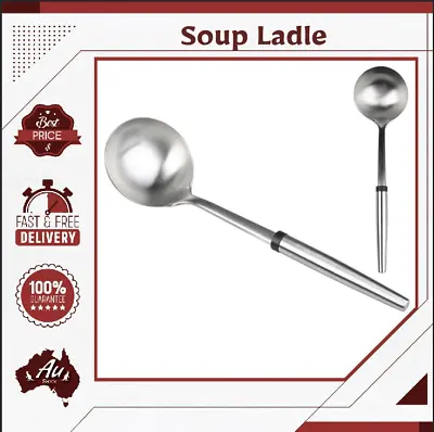 $6.99 • Buy Soup Ladle Stainless Steel Serving Kitchen Utensil Sever Food Cooking Spoon JH