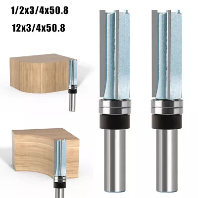 £11.51 • Buy 1/2'' 12mm Shank Straight Flush Trim Router Bit Template Pattern Milling Cutter