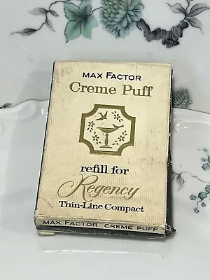 Vintage  Max Factor  Regency Creme Puff Refill Gay Whisper Compact Powder New • $26.99