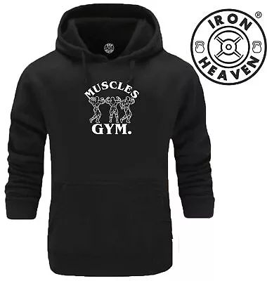 Muscles Gym Hoodie Gym Clothing Bodybuilding Training Workout Fitness Boxing Top • £19.99