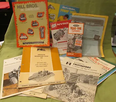 Big Lot 25+ Vintage 1950-70s Tractor & Implements Catalogs Manuals Ferguson • $19