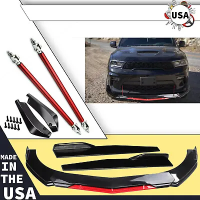 For Dodge Durango SRT Front Bumper Lip Splitter Spoiler Body Kit+Side Skirt • $59.99