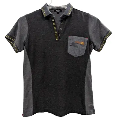 McDonalds Employee Polo Work Shirt Womens M Gray Short Sleeve Timeless Elements • $8.49