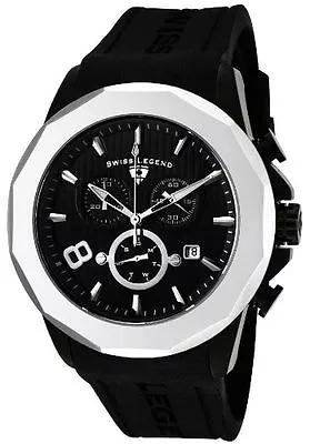 Swiss Legend 10042-BB-01-SB Mens Monte Carlo Chronograph Black Textured Dial ! • $269.99