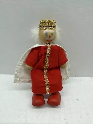 Melissa & Doug Castle Play Figure Wooden Medieval King Red Crown • $5.98