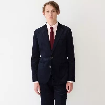 J Crew Ludlow Slim Fit English Cotton Corduroy Suit - Navy Blue - 42R / 32x30 • $300