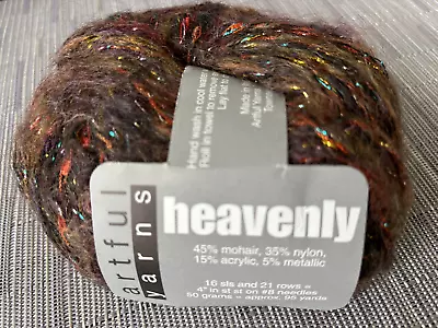 1 New 50g / 95yds ARTFUL YARNS  Heavenly Mohair/Nylon/Acrylic/Metallic YARN • $5.99