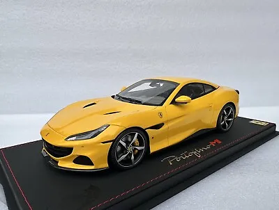 1:18 BBR FERRARI PORTOFINO M SPIDER CLOSED ROOF GIALLO MODENA Limited 30 PCs • $485