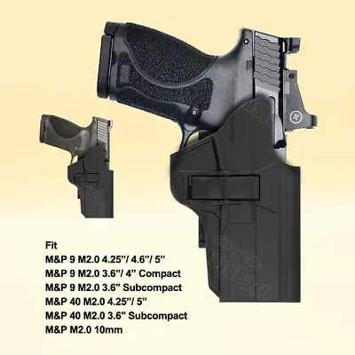 MP M2.0 9mm Holster For S&W M&P 9 M2.0 M&P 2.0 10mm M2.0 Compact 4.25'' 4.6” 5” • $21.99