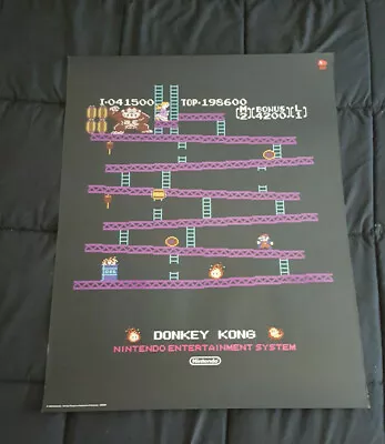 Club Nintendo NES Retro Style Donkey Kong Poster Print 22 X28  • $58.50