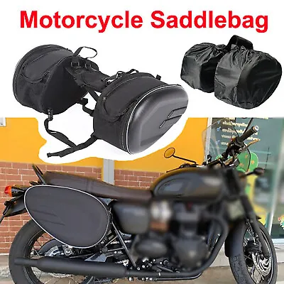 Motorcycle Bike Outdoor Helmet Bag Saddle Bag Waterproof Double Side Bag Travel • $75.99