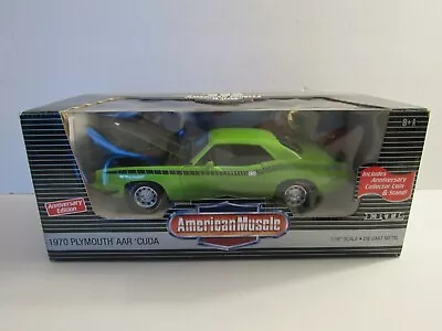 1970 Plymouth AAR Cuda ERTL American Muscle Anniversary Edition 1:18 Scale • $55.99