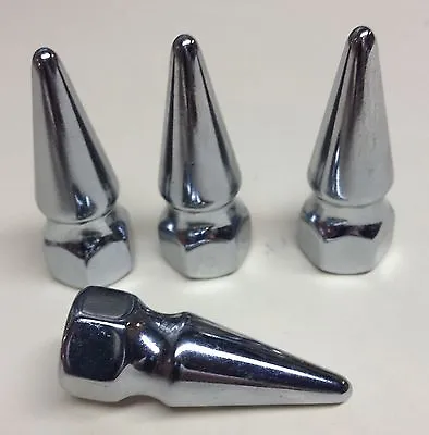 4 VICTORY CHROME SPIKE EXHAUST NUTS Vegas Hammer 8-ball Jackpot Highball 8mm • $11.11