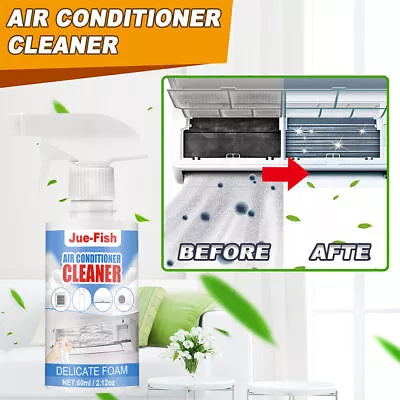 60ML Air Conditioner Foaming Cleaner Air Con Coil Foam Cleaning Spray Home • $13.89