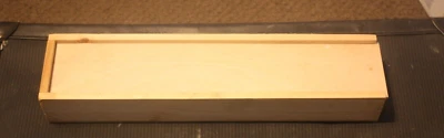 £5 • Buy Traditional Style Sliding Lid Pencil Box Wooden Pencil Case Unpainted