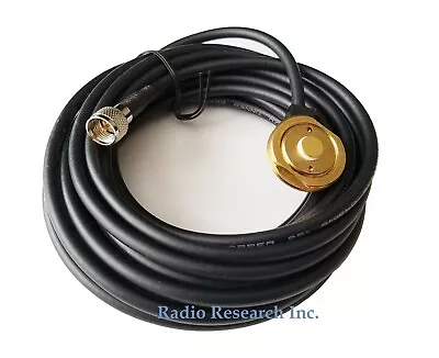 Roof Top Hole Antenna Mount NMO 17' RG58 Mini-UHF Motorola Mobile Radio 1252MUHF • $17.99