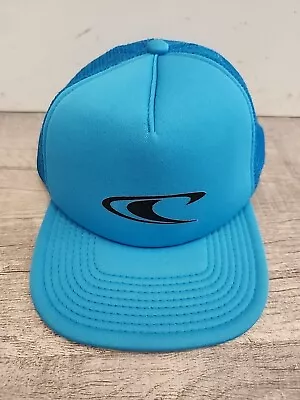 O’Neill Hat Cap Teal Blue Surf Surfing Black Logo Snap Back 100% Polyester  • $11.99