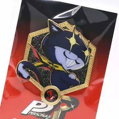 Persona 5 Royal Mona Morgana Golden Enamel Pin Figure Full Color Official ATLUS • $9.99