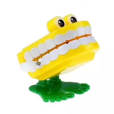 Wind Up Clockwork Toy Chattering Funny Walking Teeth Hot Toys Mechanical J7G4 • $5.68
