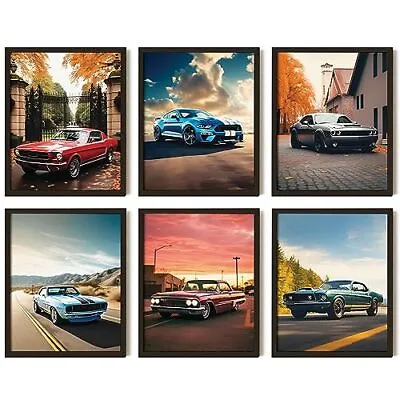  Classic Muscle Car Posters For Boys Room - American Muscle Car Poster Car  • $17.93