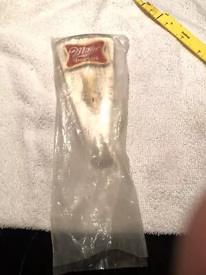 Vintage Miller High Life Lucite Clear Acrylic Beer Tap Handle Keg 5-3/4  Og Card • $17.15