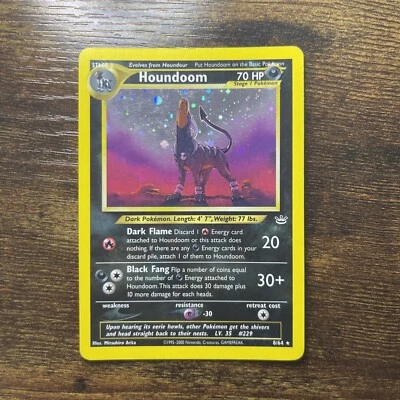 $69.99 • Buy Pokémon TCG Houndoom Neo Revelation 8/64 Holo Unlimited Holo Rare