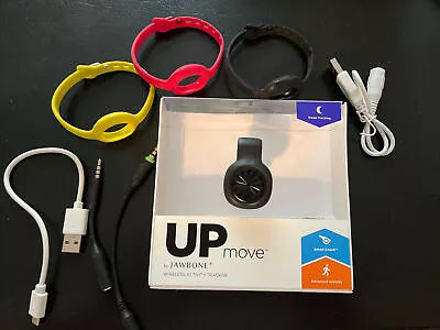 JAWBONE UP MOVE WIRELESS ACTIVITY W/ SLEEP TRACKING IN BLACK With Extra Colors • $9.98