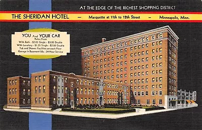 Minneapolis MINNESOTA - The Sheridan Hotel Marquette At 11th To 12th Street • $3.99