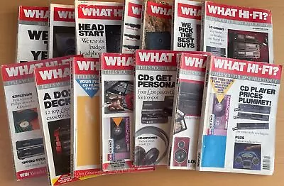 What Hi-Fi? Magazine Joblot Bundle X 14 Magazines - Mixed Issues From 1989-1990 • £4.99