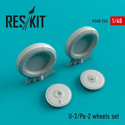 Reskit RS48-0242 Set Wheels For Model U-2/Po-2 1:48 Scale Detail Resin Kit • $8.98
