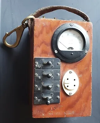 Antique Telephone Tester Equipment Wood Box • $95