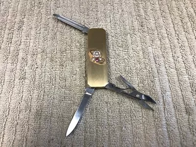 PACIFIC BELL KNIFE MULTI-TOOL  12K GOLD FILLED W' 3 STONES (2 DIA) Ships Free!! • $49.95