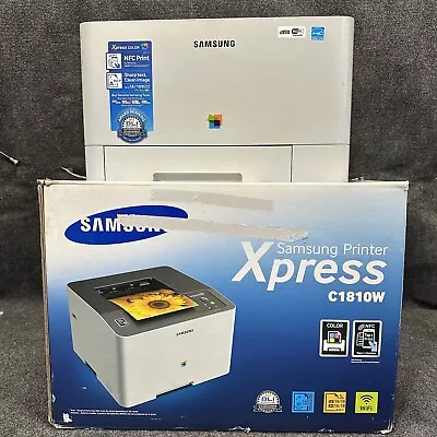 Samsung Xpress C1810W Wireless Wi-Fi Color Laser Printer SL-C1810 NFC W/ Toner • $144.90