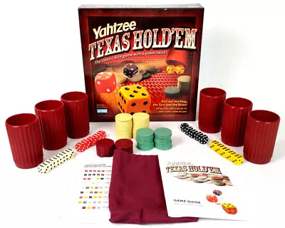 Yahtzee Texas Hold Em Poker Dice Game 42621 Parker Brothers 2004 100% Complete • $12.96