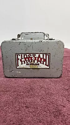 Vintage William V MacGill First Aid Box Est 1904 Antique Metal First Aid Box  • $28