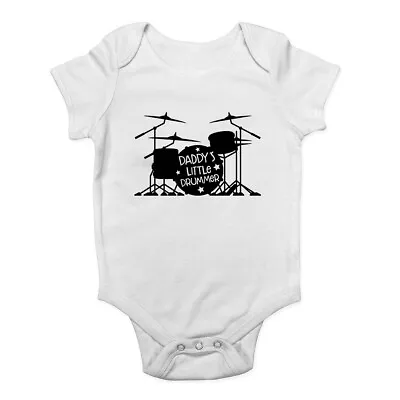 Daddy's Little Drummer Baby Grow Vest Bodysuit Boys Girls • £5.99