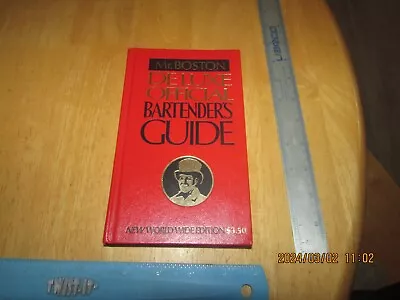 Mr. Boston Deluxe Official Bartender's Guide (1979 Hardcover) • $2