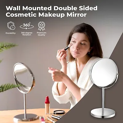 Wall Mounted Double Sided Magnifying Extending Shaving Cosmetic Makeup Mirror • £8.99