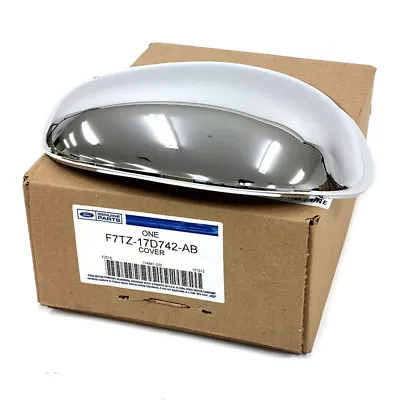 Ford F150 F250 Right Passenger Chrome Side View Mirror Cover Back Cap OEM NEW • $57.89